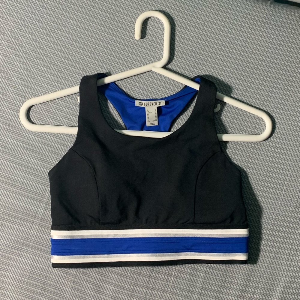 Forever 21 cropped top sports bra